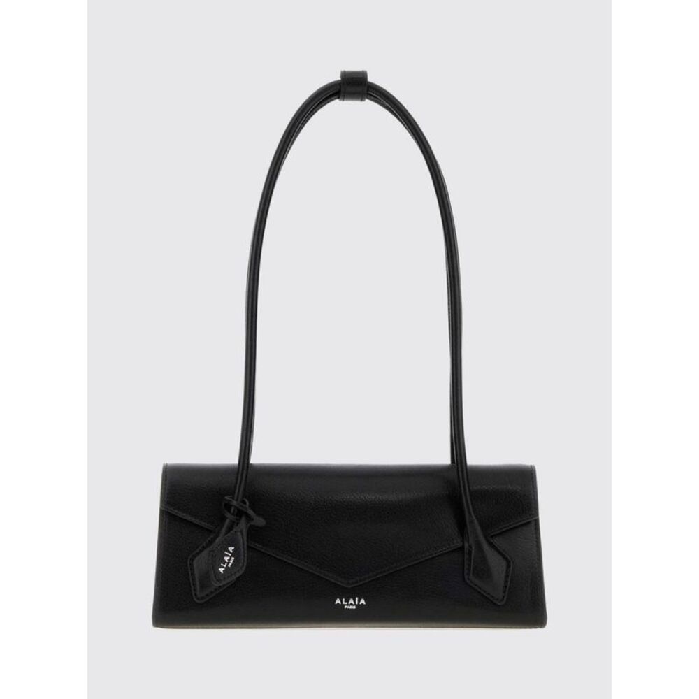 Alai�A Women Le Teckel Sheepskin Leather Shoulder Bag Alaia With Flap Closure